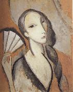 Marie Laurencin Fan oil on canvas